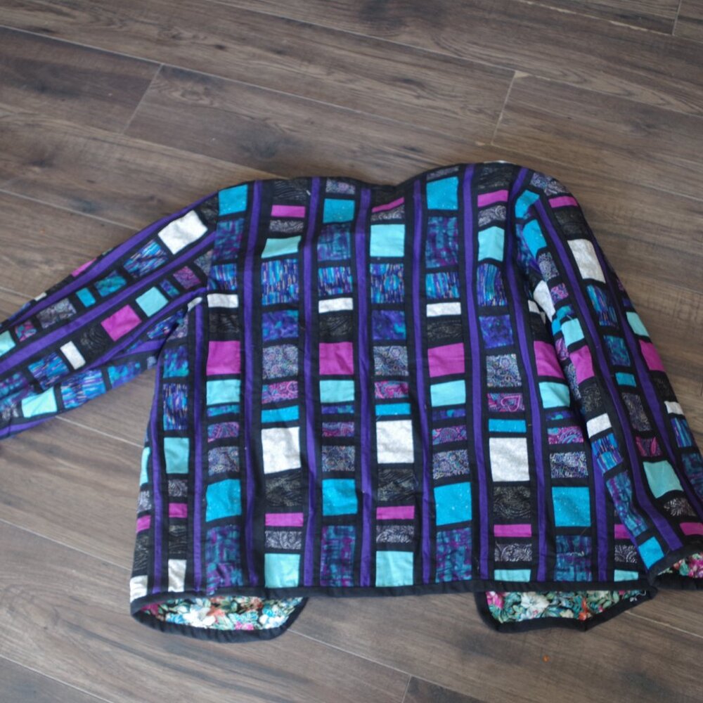 Patch Work Reversable Ladies Jacket - Picture 6 of 7